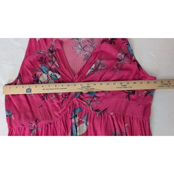 Wonderly Blouse/Top Plus Size 2X Fuchsia Multicolor Floral Print Peplum NWT - Picture 5 of 8